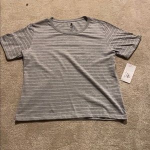 A light grey with white stripes